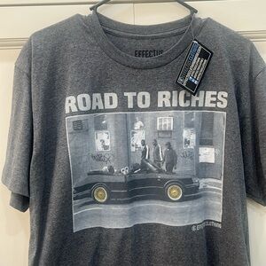 Effective Clothing. Road to Riches Gray T-Shirt. Men’s Large.  New with tags